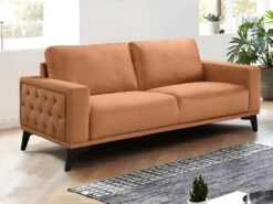 Canapés 3 Places Et 2 Places En Velours Terracotta AZILIS -Accueil-Canapé canape 12872833