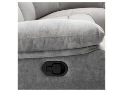 Canape Dangle Dont 2 Places Relax Manuel - Tissu Gris - Classique - L 230 X P 230 X H 100 Cm - HARVEY -Accueil-Canapé canape 12968321