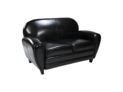 Canapé Club 2 Places Noir -Accueil-Canapé canape 12998319