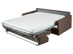 Canapé 4 Places Convertible Express En Tissu CALIFE - Marron - Couchage 160 Cm - Matelas 14 Cm -Accueil-Canapé canape 13016853