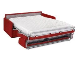 Canapé 4 Places Convertible Express En Tissu CALIFE - Rouge - Couchage 160 Cm - Matelas 14 Cm -Accueil-Canapé canape 13016881
