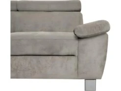 Canapé D'angle En Tissu Velours Luxe 5 Places LUGO Beige, Angle Gauche -Accueil-Canapé canape 13175915