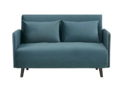 Belushi - Canapé Convertible 2 Places En Velours (L120cm) - Couleur - Bleu Canard 15 Belushi - Canapé Convertible 2 Places En Velours (L120cm) - Couleur - Bleu Canard -Accueil-Canapé canape 13282305