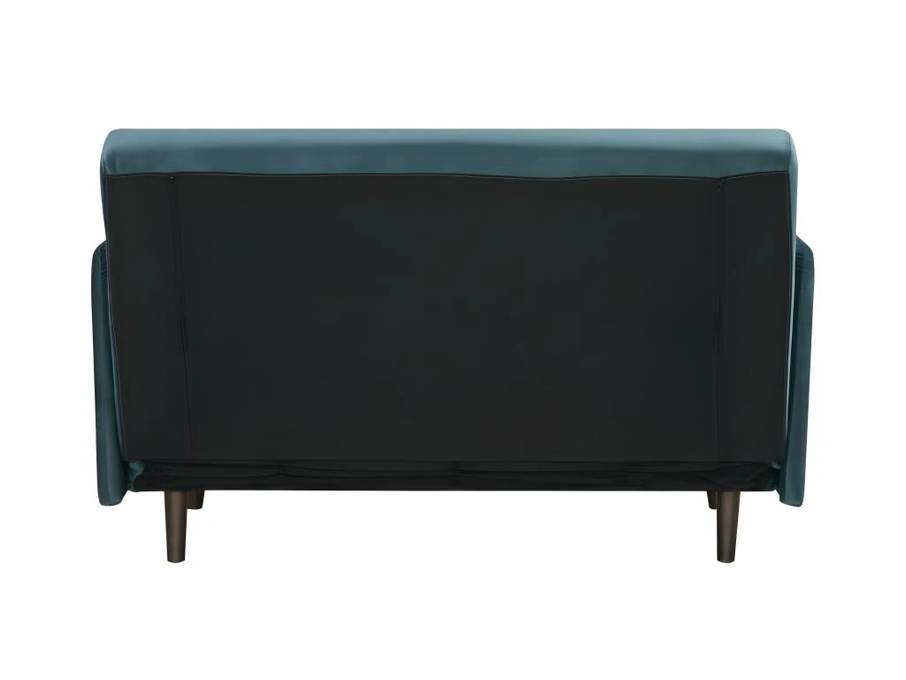Belushi - Canapé Convertible 2 Places En Velours (L120cm) - Couleur - Bleu Canard 7 Belushi - Canapé Convertible 2 Places En Velours (L120cm) - Couleur - Bleu Canard – Image 5