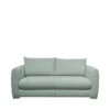 Wiame - Canapé Convertible 2,5 Places En Velours Côtelé - Couleur - Vert D'eau