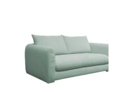 Wiame - Canapé Convertible 2,5 Places En Velours Côtelé - Couleur - Vert D'eau -Accueil-Canapé canape 13283701