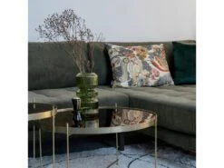 Lido - Canapé D'angle Droit En Tissu Pieds Noirs L290cm - Couleur - Vert Olive -Accueil-Canapé canape 13284307