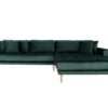 Lido - Canapé D'angle Droit En Velours L290cm - Couleur - Vert Forêt -Accueil-Canapé canape 13284607