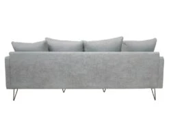 Villabon - Canapé 4 Places En Tissu Pieds épingles Noirs - Couleur - Gris -Accueil-Canapé canape 13285249