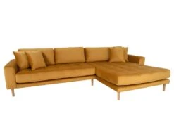 Lido - Canapé D'angle Droit En Velours L290cm - Couleur - Jaune Moutarde 10 Lido - Canapé D'angle Droit En Velours L290cm - Couleur - Jaune Moutarde -Accueil-Canapé canape 13286337