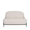Polly - Canapé 2 Places En Tissu Bouclette - Couleur - Blanc Ivoire -Accueil-Canapé canape 13286395