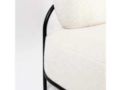 Polly - Canapé 2 Places En Tissu Bouclette - Couleur - Blanc Ivoire -Accueil-Canapé canape 13286403