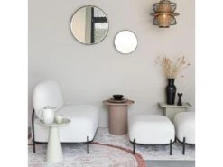 Polly - Canapé 2 Places En Tissu Bouclette - Couleur - Blanc Ivoire -Accueil-Canapé canape 13286409