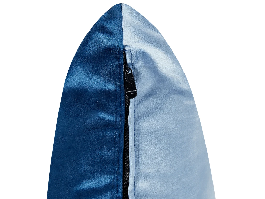 Chaise Longue Côté Gauche En Velours Bleu Et Pieds Dorés GONESSE 10 Chaise Longue Côté Gauche En Velours Bleu Et Pieds Dorés GONESSE – Image 8