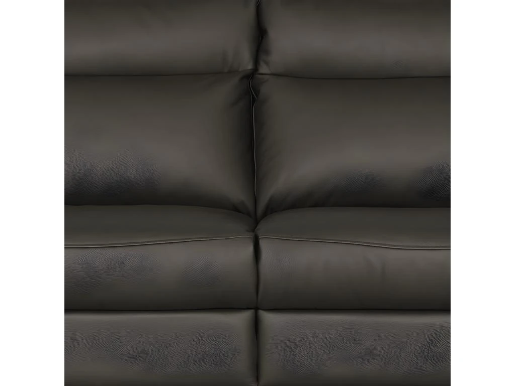 Canapé 3 Places Avec 2 Relax électriques En 100% Tout Cuir épais De Luxe Italien, PERINI, Anthracite 9 Canapé 3 Places Avec 2 Relax électriques En 100% Tout Cuir épais De Luxe Italien, PERINI, Anthracite – Image 7