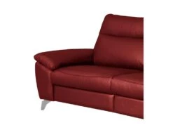 Canapé 3 Places Avec 2 Relax électriques En 100% Tout Cuir épais De Luxe Italien, PERINI, Rouge Foncé -Accueil-Canapé canape 13581219