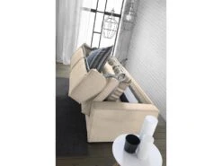 Canapé Daabbo, Grand Canapé 2 Places, 100% Made In Italy, Canapé De Salon à Ouverture Pivotante, En Tissu Matelassé, Avec Accoudoirs Standards, Cm 200x95h90, Beige -Accueil-Canapé canape 13592469