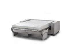 Canapé Daabiz, Canapé 3 Places, 100% Made In Italy, Canapé De Salon à Ouverture Pivotante, En Tissu Matelassé, Avec Accoudoirs Standards, Cm 220x95h90, Gris -Accueil-Canapé canape 13592575