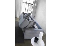 Canapé Daabiz, Canapé 3 Places, 100% Made In Italy, Canapé De Salon à Ouverture Pivotante, En Tissu Matelassé, Avec Accoudoirs Standards, Cm 220x95h90, Gris -Accueil-Canapé canape 13592577