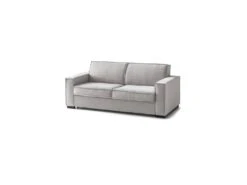 Canapé Daabbo, Grand Canapé 2 Places, 100% Made In Italy, Canapé De Salon à Ouverture Pivotante, En Tissu Matelassé, Avec Accoudoirs Standards, Cm 200x95h90, Gris