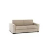 Canapé Dabaidy, Canapé 3 Places, 100% Made In Italy, Canapé De Salon à Ouverture Pivotante, En Tissu Matelassé, Avec Accoudoirs Standards, Cm 220x95h90, Beige