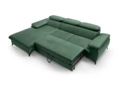 Canapé D'angle Gauche Convertible En Velours Vert SAMARA De Pascal Morabito -Accueil-Canapé canape 13607699