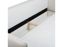 Canapé Convertible 3 Places Avec Coffre Dany Tissu Boucle Blanc Cassé -Accueil-Canapé canape 13614119