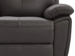 Canapé 3 Places Relax En Cuir Marron VINETA -Accueil-Canapé canape 13622091