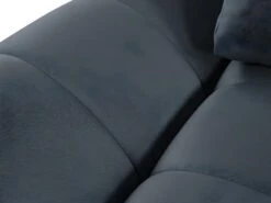 Canapé D'angle Droit Convertible En Velours Gris Anthracite PADRU -Accueil-Canapé canape 13673251