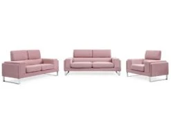 Canapé 2 Places Barth Velours Rose -Accueil-Canapé canape 13688823