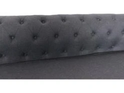 Canapé D'angle Capitonné Style Chesterfield Roosevelt Tissu Gris Foncé -Accueil-Canapé canape 13689009