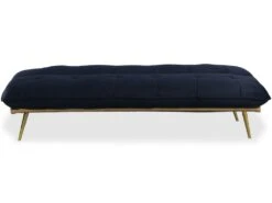 Canapé Convertible Clic-clac Fabrice Velours Noir -Accueil-Canapé canape 13689369