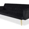 Canapé Convertible Clic-clac Justy Velours Noir -Accueil-Canapé canape 13689631
