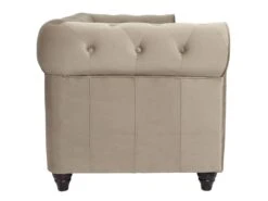Grand Canapé 3 Places Chesterfield Velours Taupe 9 Grand Canapé 3 Places Chesterfield Velours Taupe -Accueil-Canapé canape 13689835