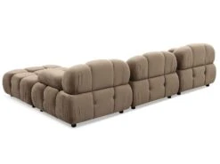 Canapé Design Modulable Et Transformable Hollywood Velours Taupe -Accueil-Canapé canape 13690217