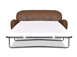 Canapé Club 3 Places Convertible RICKY En Microfibre Aspect Cuir Vieilli -Accueil-Canapé canape 138547