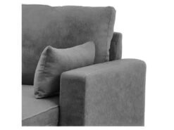 Canapé D'angle Réversible - Tissu Gris Foncé -BOSTON -Accueil-Canapé canape 13921665