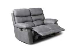 Canapé 2 Places Relax Manuel - Tissu Gris - SOBRAL -Accueil-Canapé canape 13923829