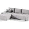 Canapé D'angle Convertible Gauche 4 Places Avec Coffre Jonas Gris Clair -Accueil-Canapé canape 14018421