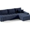 Canapé D'angle Convertible Droit 4 Places Avec Coffre Jonas Bleu Marine -Accueil-Canapé canape 14018833