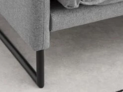 Canapé D'angle Droit En Tissu Gris Clair LESPI -Accueil-Canapé canape 14020683