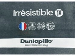 Canapé 4 Places Convertible Express En Simili CALITO - Blanc - Couchage 160 Cm - Matelas 18 Cm Avec Mémoire De Forme DUNLOPILLO -Accueil-Canapé canape 14217639