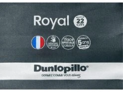 Canapé 4 Places Convertible Express En Simili CALITO - Noir - Couchage 160 Cm - Matelas 22 Cm Avec Mémoire De Forme DUNLOPILLO -Accueil-Canapé canape 14221719