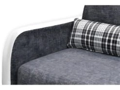 Canapé 2 Places Convertible Déplimousse En Tissu Et Simili VILO - Blanc Et Gris 40 Canapé 2 Places Convertible Déplimousse En Tissu Et Simili VILO - Blanc Et Gris -Accueil-Canapé canape 142473