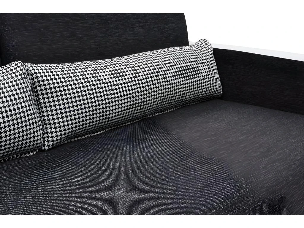 Canapé 2 Places Convertible Déplimousse En Tissu Et Simili VILO - Blanc Et Gris 19 Canapé 2 Places Convertible Déplimousse En Tissu Et Simili VILO - Blanc Et Gris – Image 17