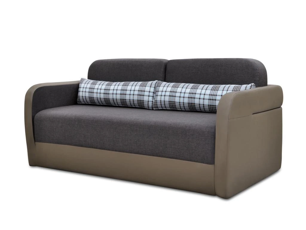 Canapé 2 Places Convertible Déplimousse En Tissu Et Simili VILO - Blanc Et Gris 13 Canapé 2 Places Convertible Déplimousse En Tissu Et Simili VILO - Blanc Et Gris – Image 11