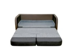 Canapé 2 Places Convertible Déplimousse En Tissu Et Simili VILO - Blanc Et Gris 35 Canapé 2 Places Convertible Déplimousse En Tissu Et Simili VILO - Blanc Et Gris -Accueil-Canapé canape 142483