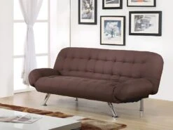 Canapé Convertible Clic-clac En Tissu BERRY - Prune -Accueil-Canapé canape 144488