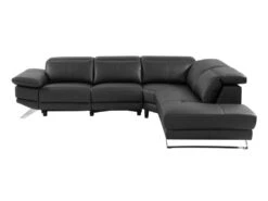 Canapé D'angle Droit Relax électrique En Cuir De Vachette Noir PUNO II 17 Canapé D'angle Droit Relax électrique En Cuir De Vachette Noir PUNO II -Accueil-Canapé canape 14461203