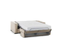 Canapé Dabakah, Canapé 3 Places, 100% Made In Italy, Canapé De Salon à Ouverture Pivotante, En Tissu Matelassé, Avec Accoudoirs Fins, Cm 200x95h90, Beige -Accueil-Canapé canape 14507055